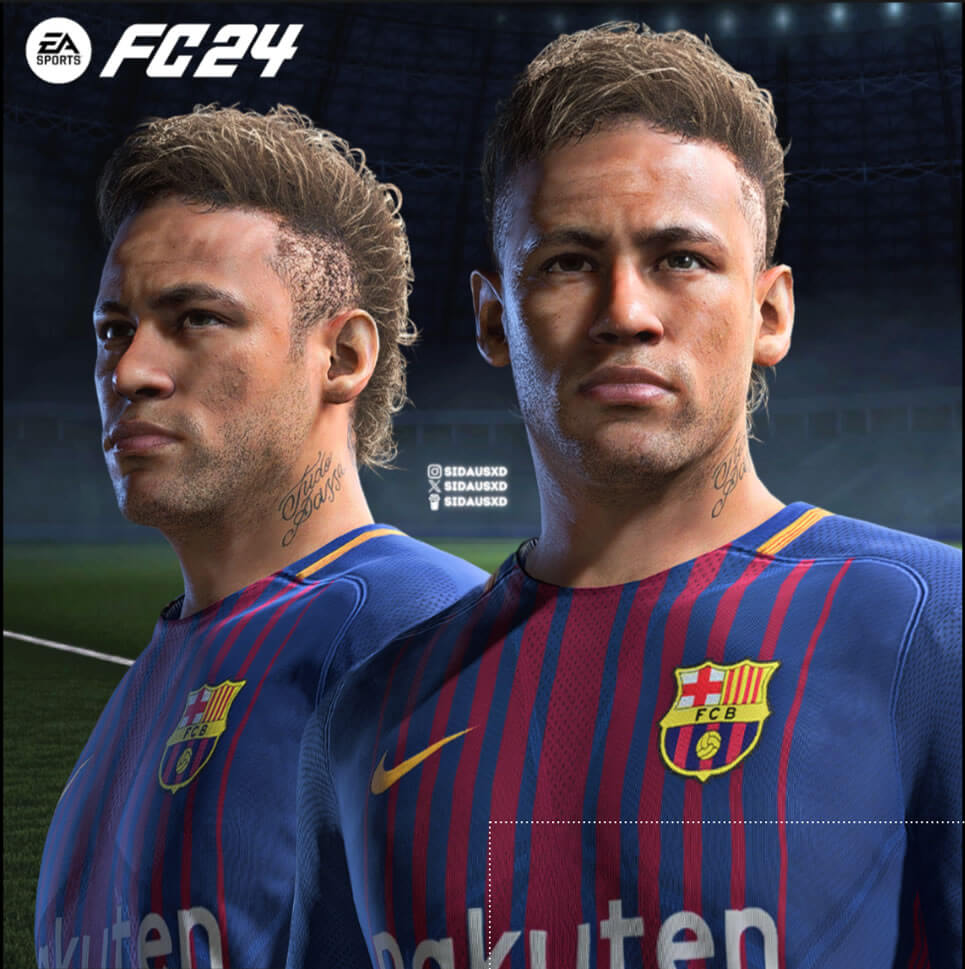 Neymar_JR_1718_V1__for_FC_24_by_SidausXD__Change_Head_ID-FC24 脸补专区论坛-EAFC 24-更衣室MOD